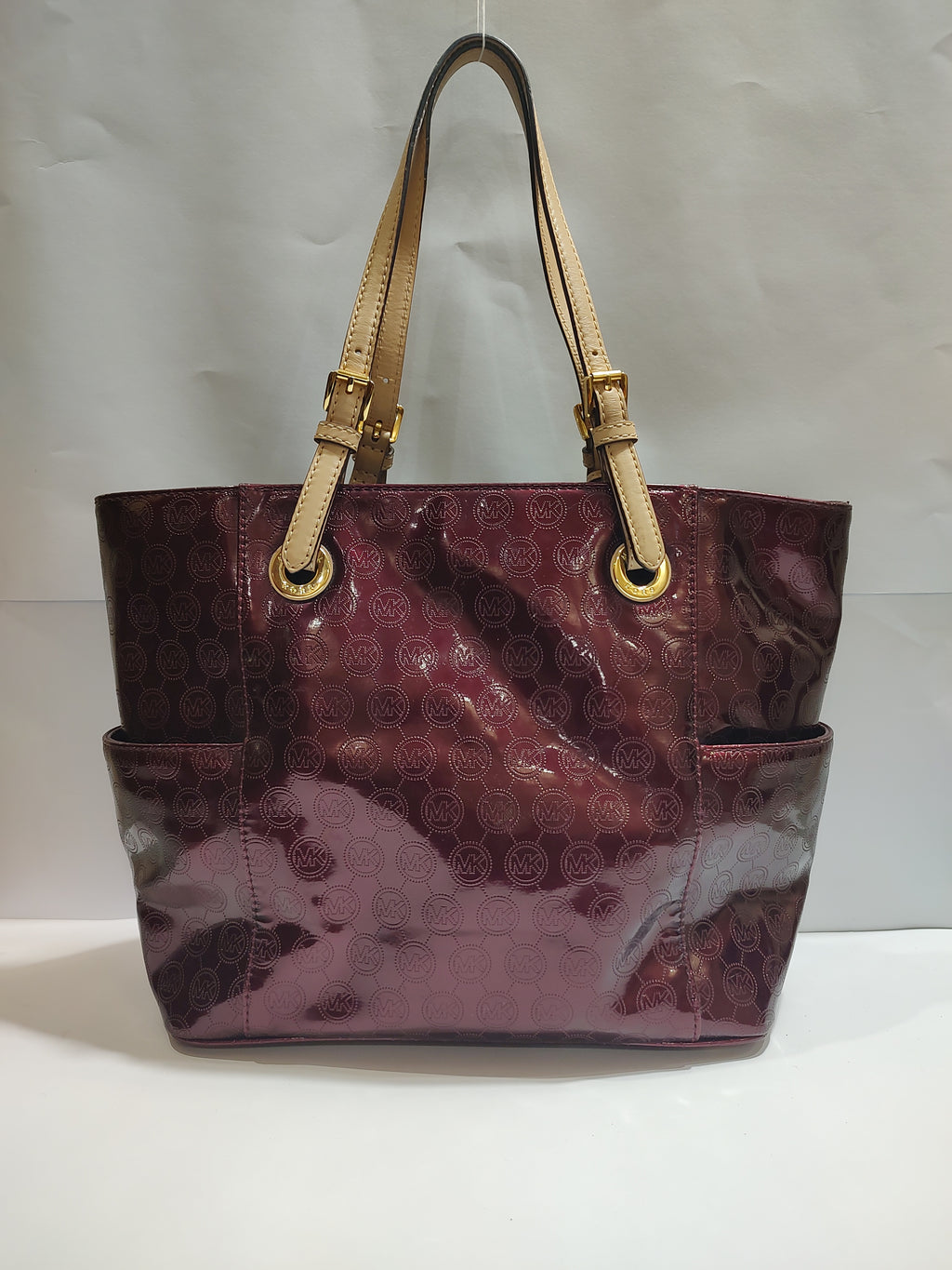Luxury Glossy Monogram Tote Bag for Women – Premium Shoulder Handbag