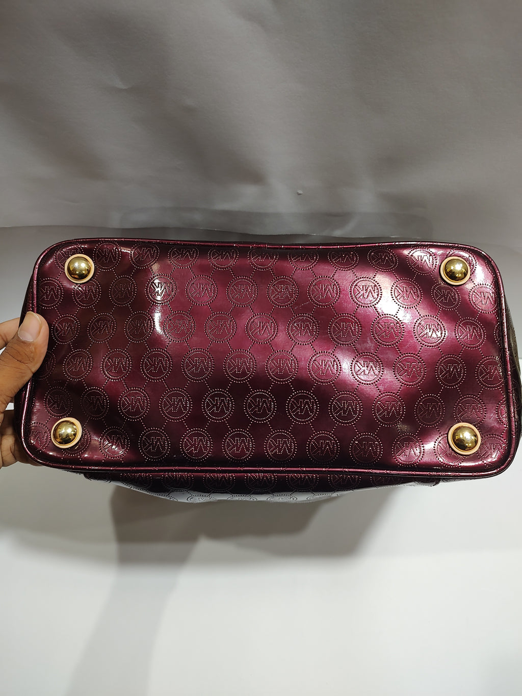 Luxury Glossy Monogram Tote Bag for Women – Premium Shoulder Handbag