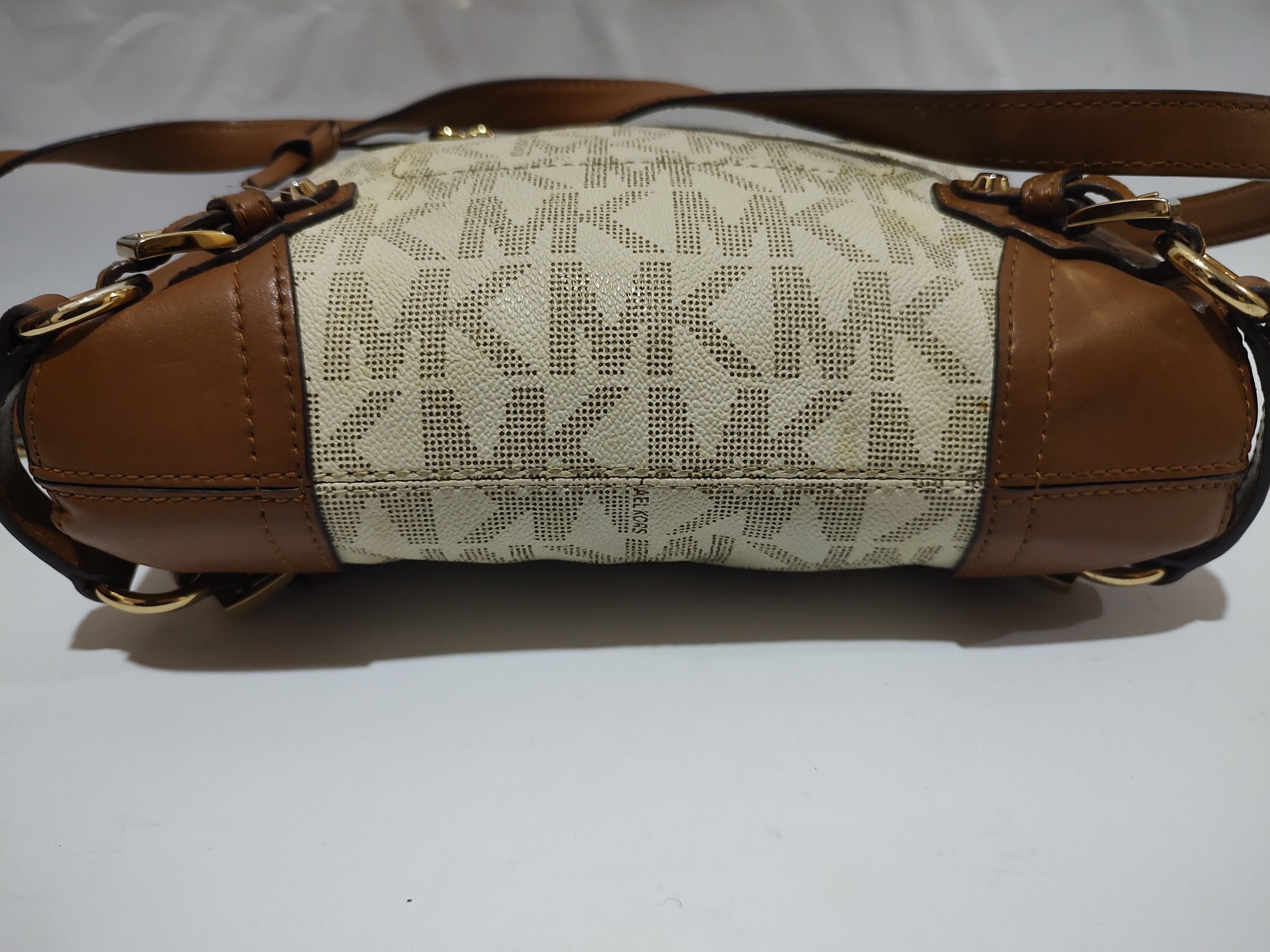 Classic Monogram Crossbody Bag with Buckle Accents ✨👜