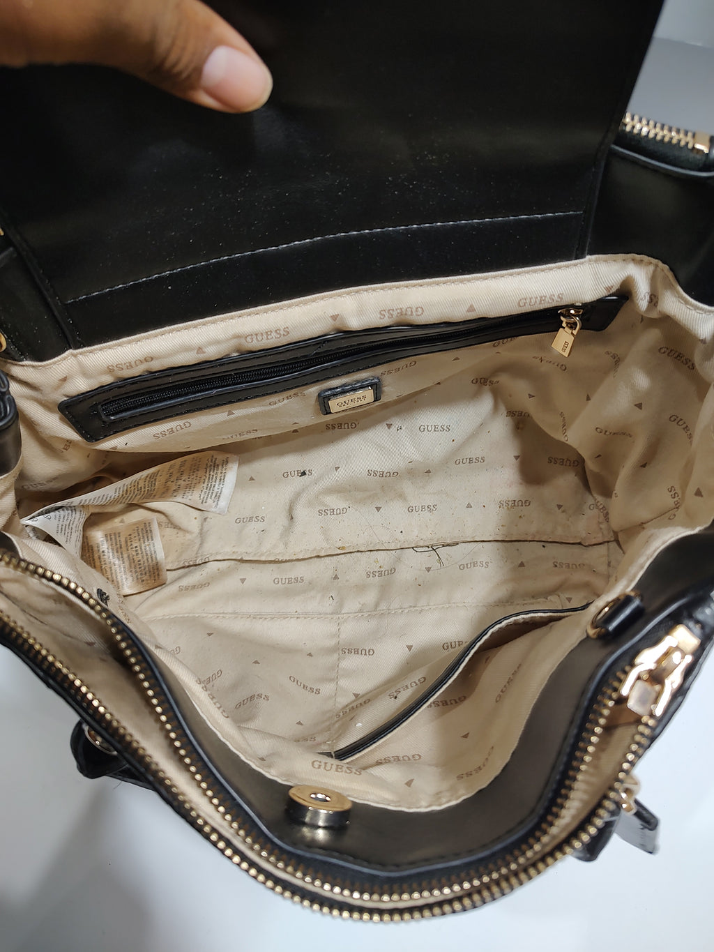 Luxury Quilted Vegan Leather Satchel - Elegant Black with Gold Accents 🖤✨