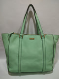 Mint Green Saffiano Leather Work Tote 🌿