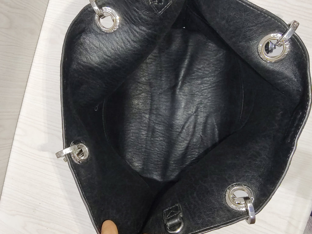 Sleek Minimalist Black Vegan Leather Tote 🖤
