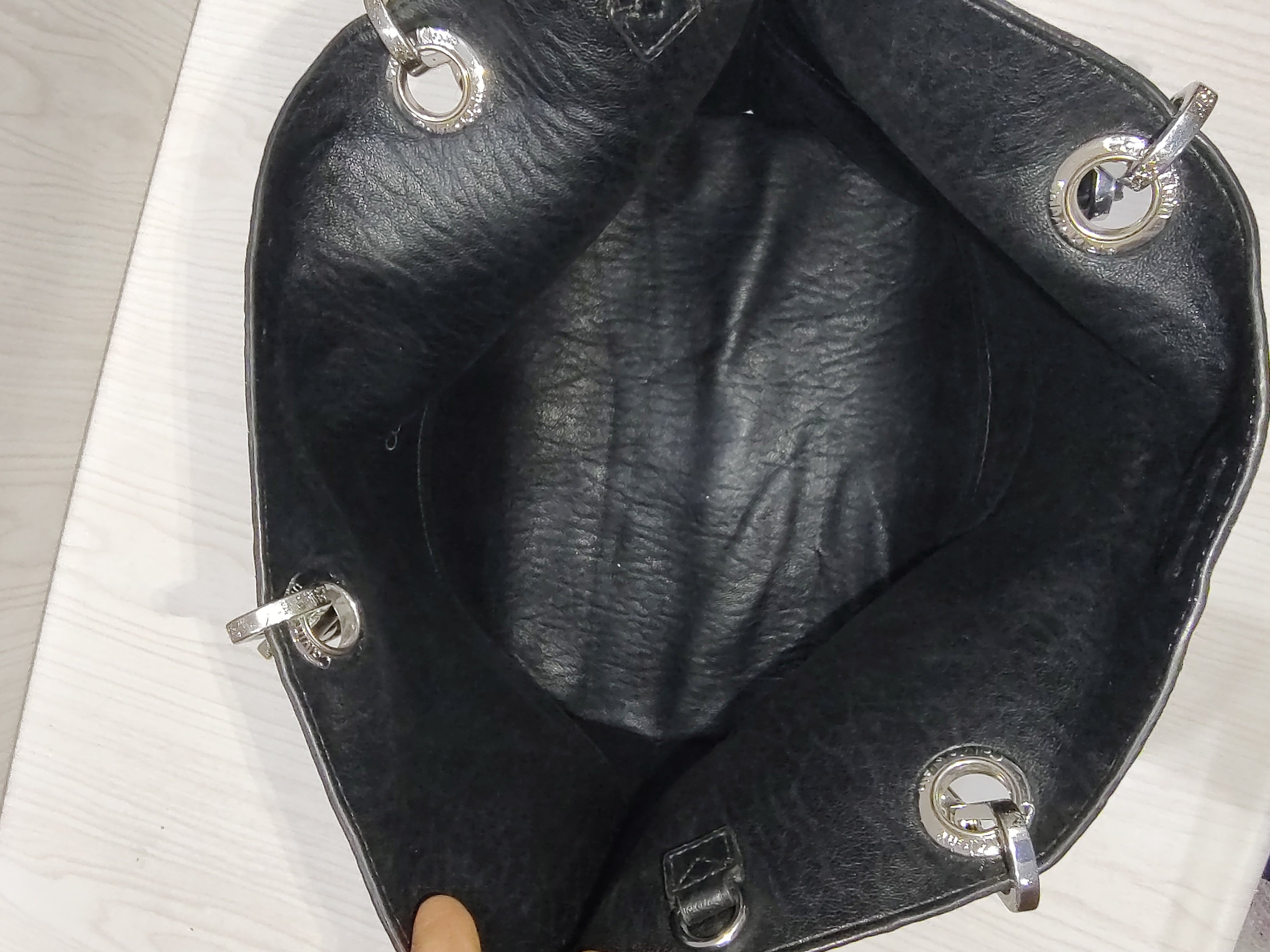 Sleek Minimalist Black Vegan Leather Tote 🖤