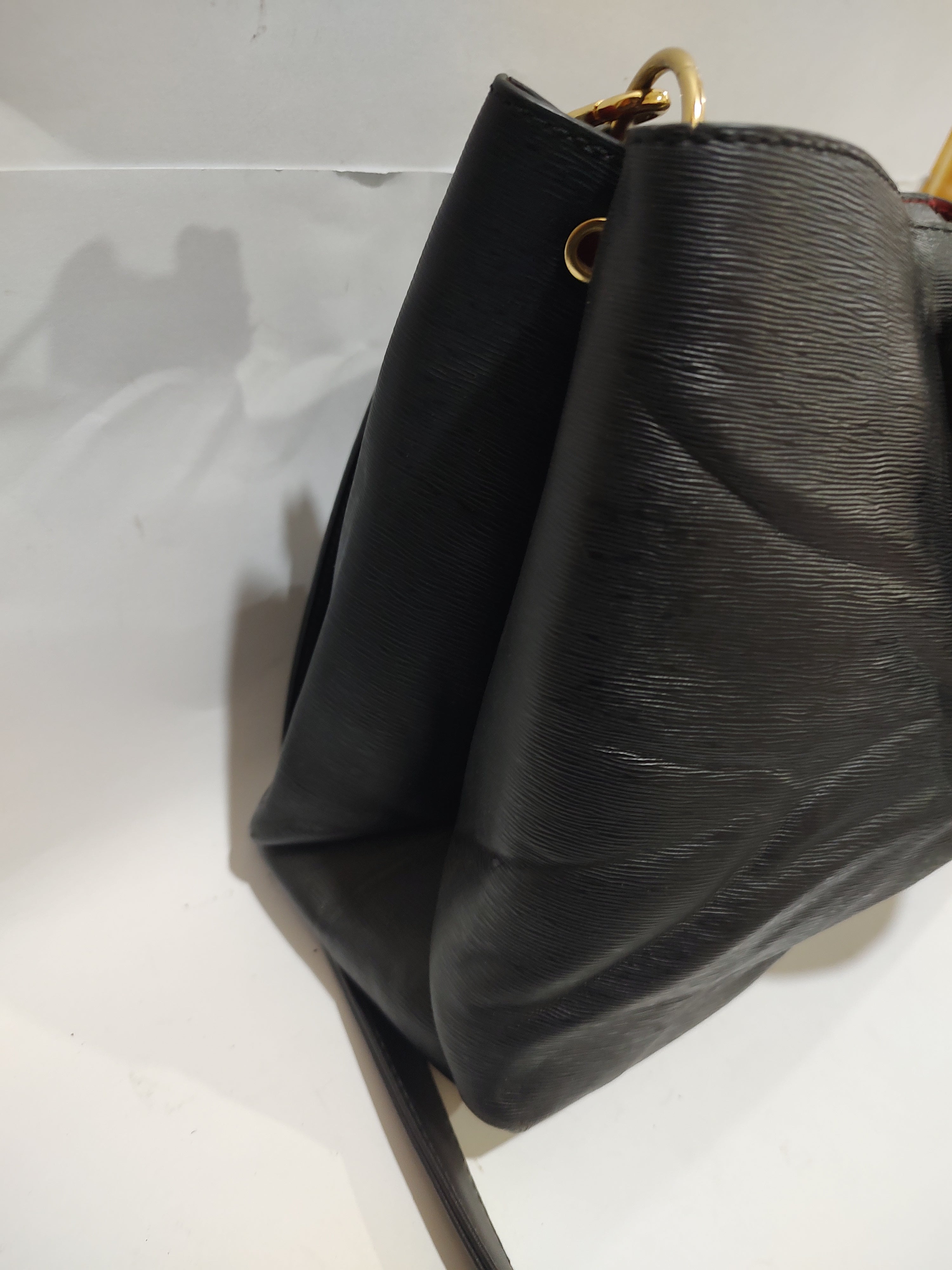 Textured Black Satchel with Gold Hardware 🖤