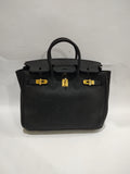 Timeless Pebbled Leather Top-Handle Handbag 🖤✨