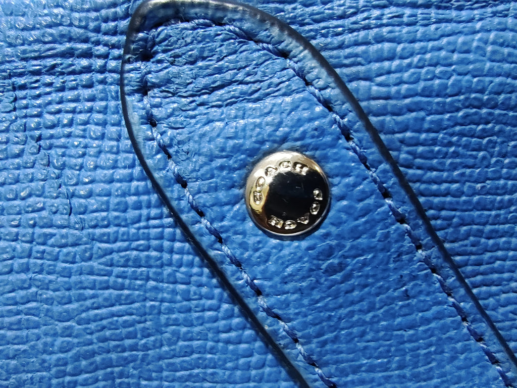 Lightweight Quilted Puffer Tote - Modern Slate Blue with Chevron Stitching 🧵💙