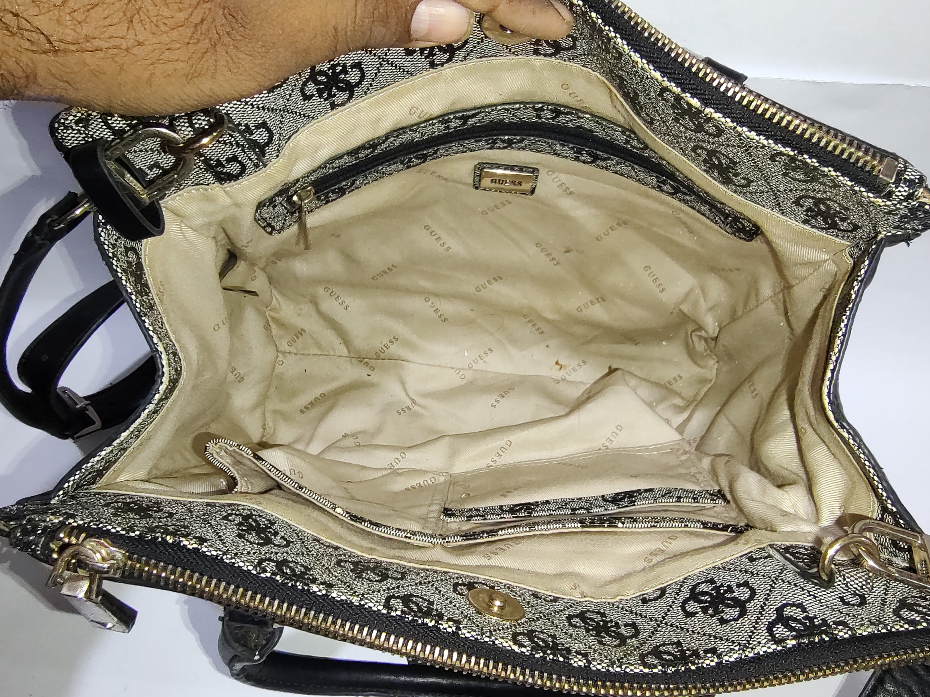 Monogram Pattern Dual-Handle Satchel 👜