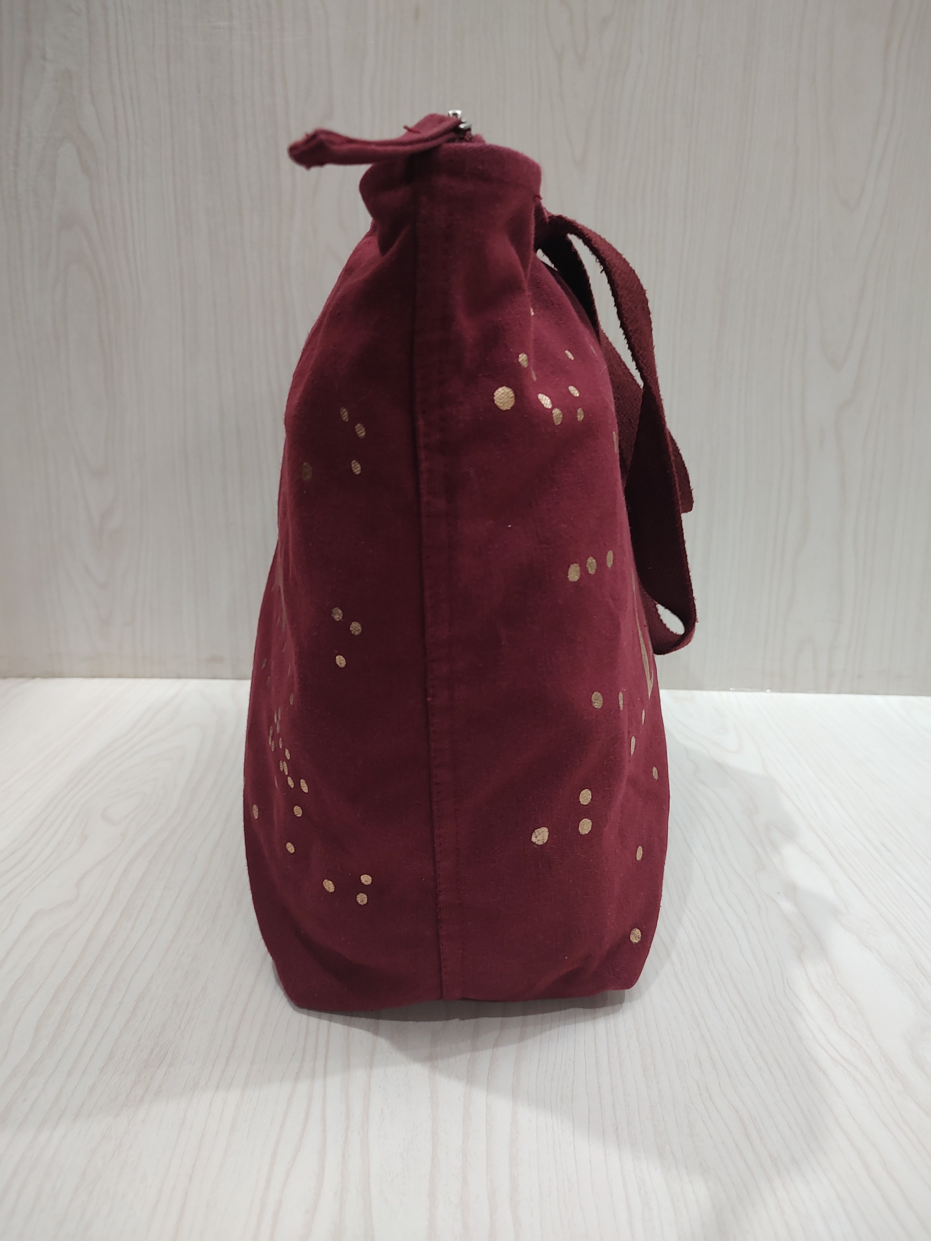 Canvas "Love" Zip-Top Tote Bag