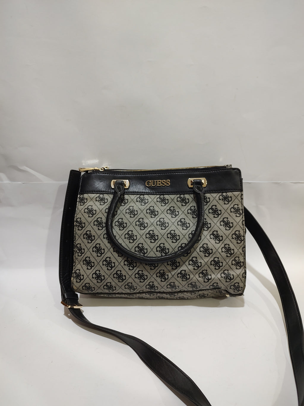 Monogram Pattern Dual-Handle Satchel 👜