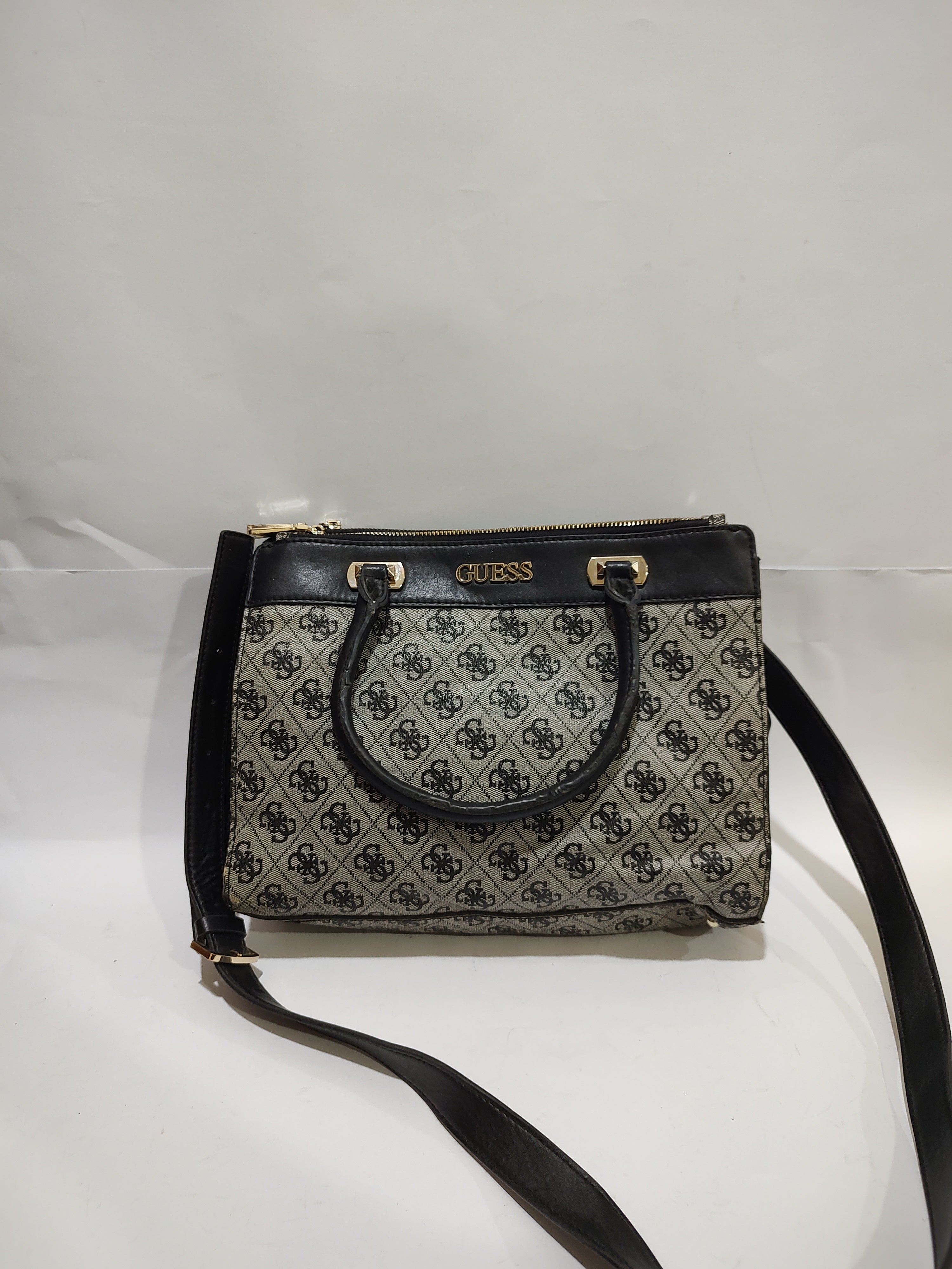 Monogram Pattern Dual-Handle Satchel 👜