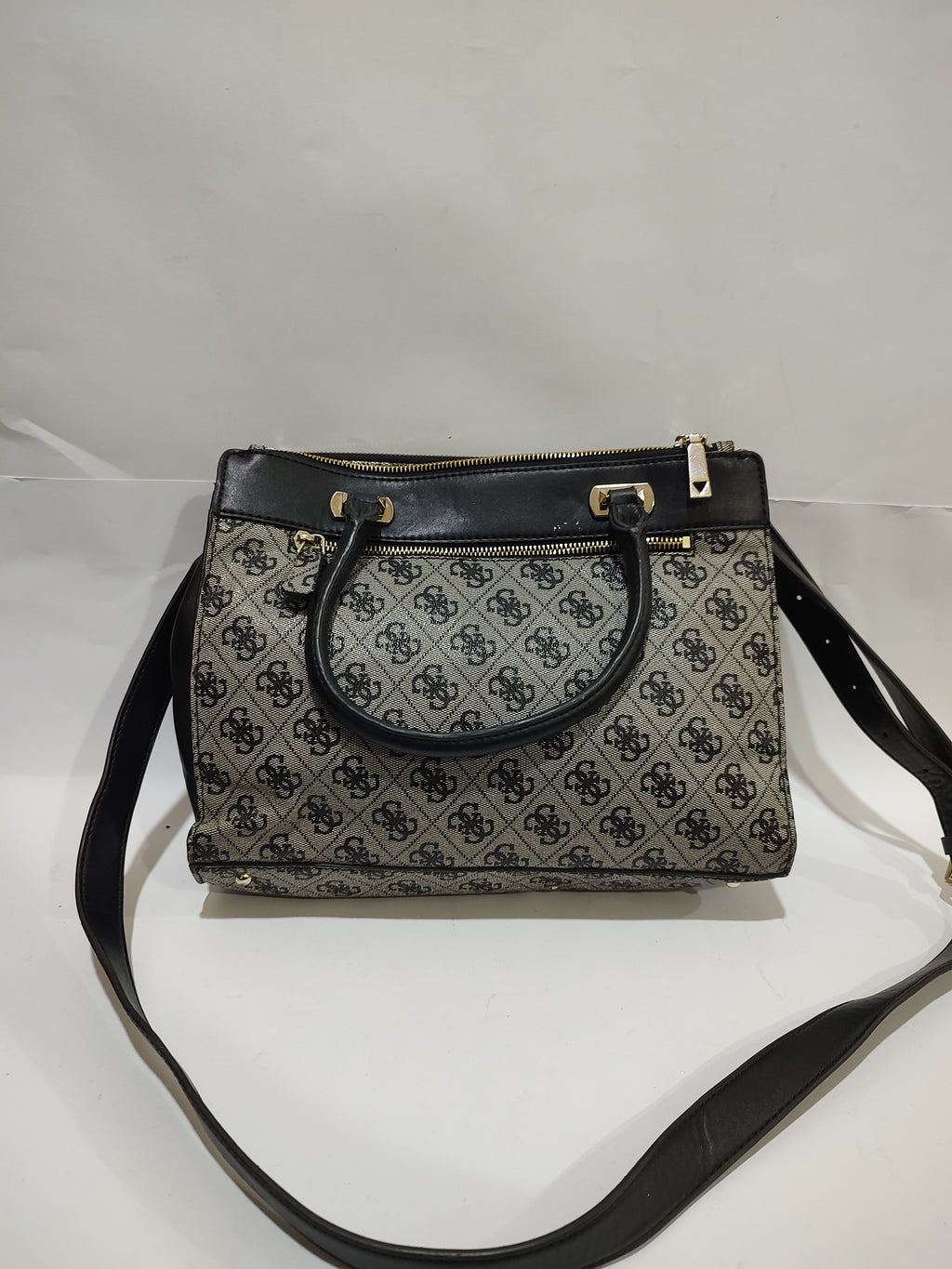 Monogram Pattern Dual-Handle Satchel 👜