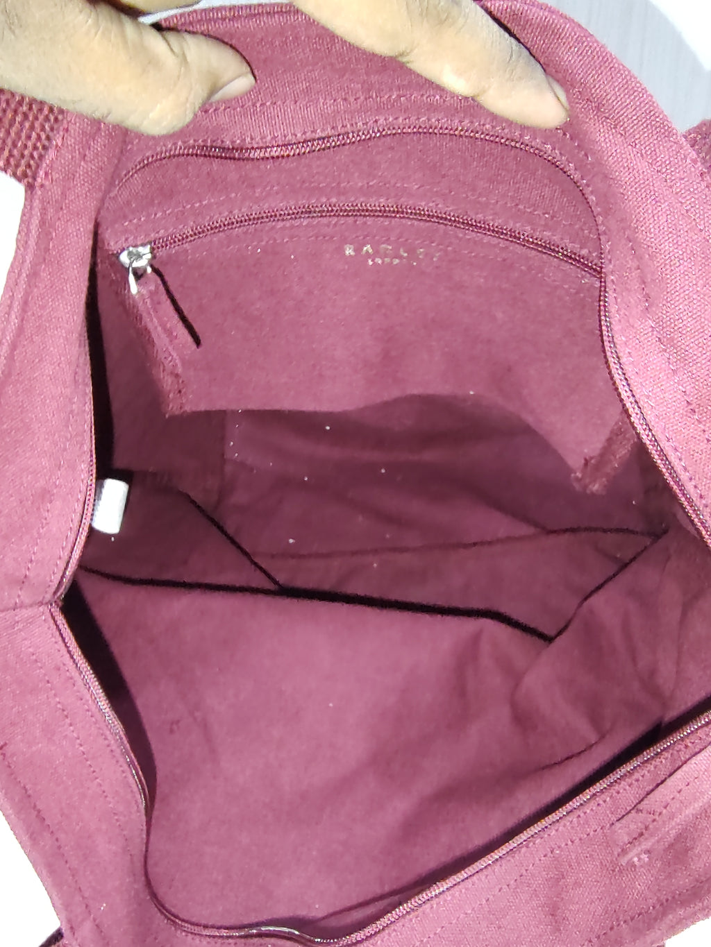 Canvas "Love" Zip-Top Tote Bag