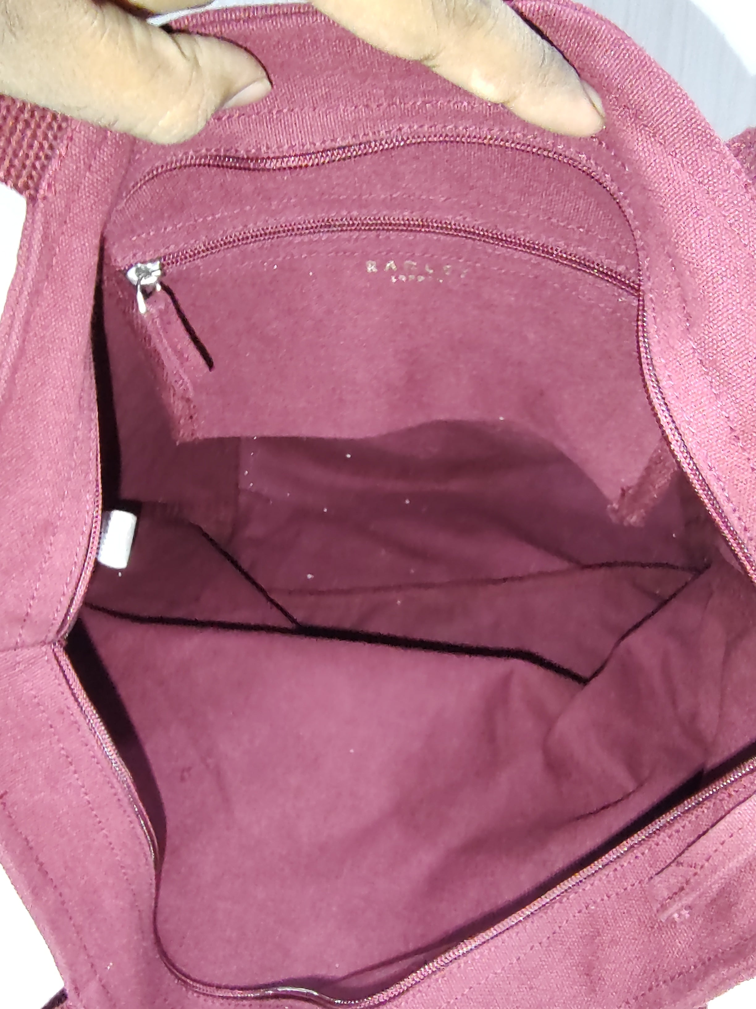 Canvas "Love" Zip-Top Tote Bag