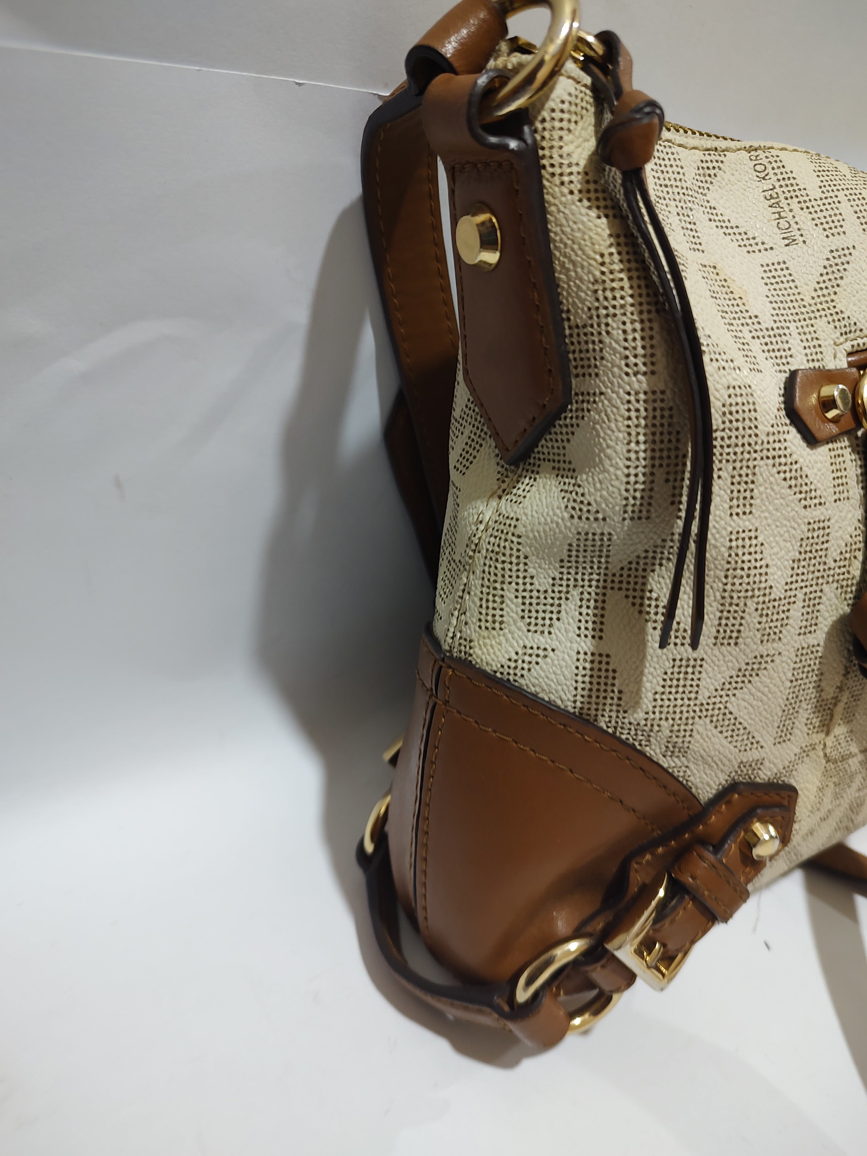 Classic Monogram Crossbody Bag with Buckle Accents ✨👜