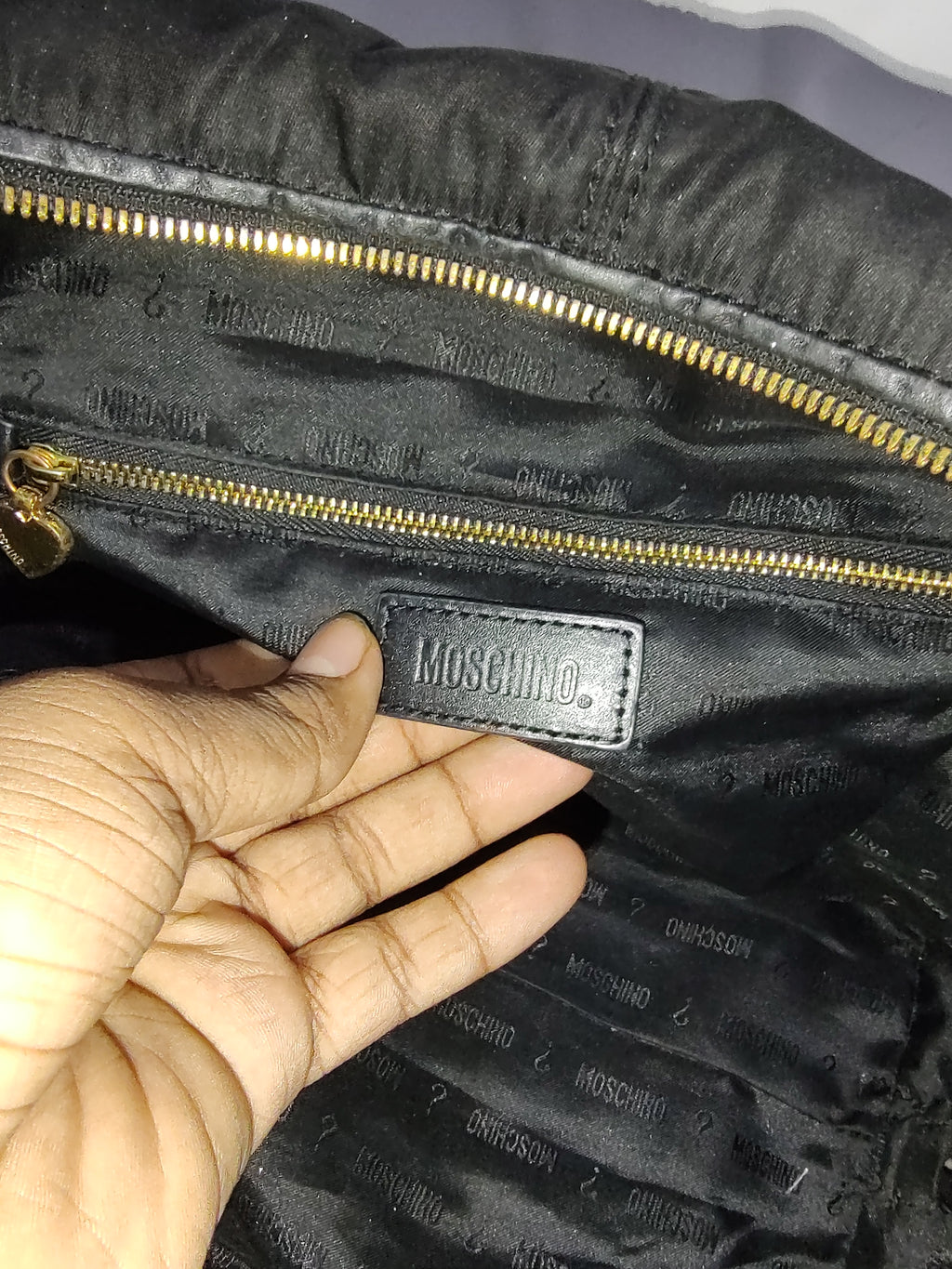 Quilted Black Nylon Bow Duffel Bag 🎀