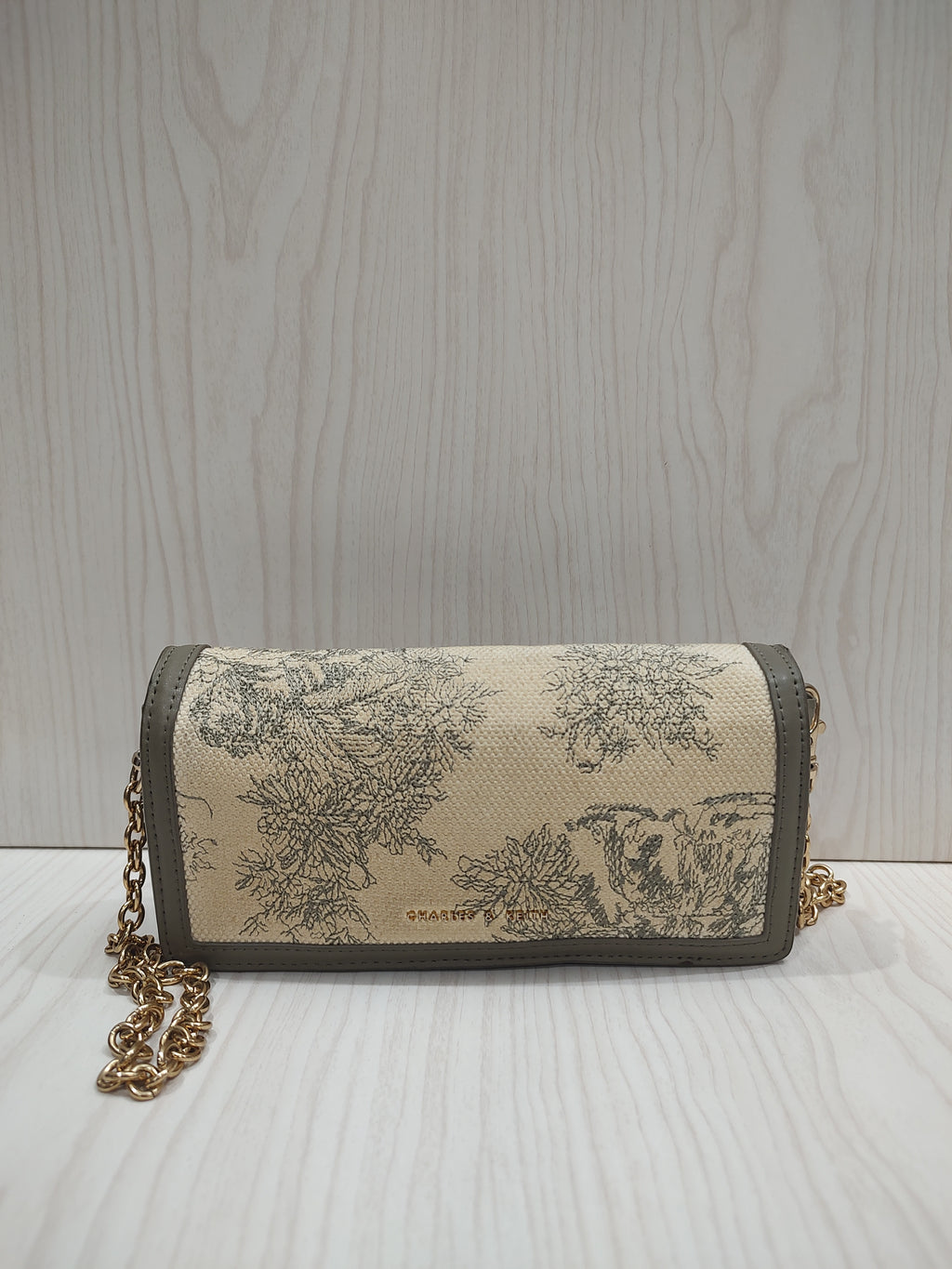Romantic Toile de Jouy Chain Wallet Bag 🌿