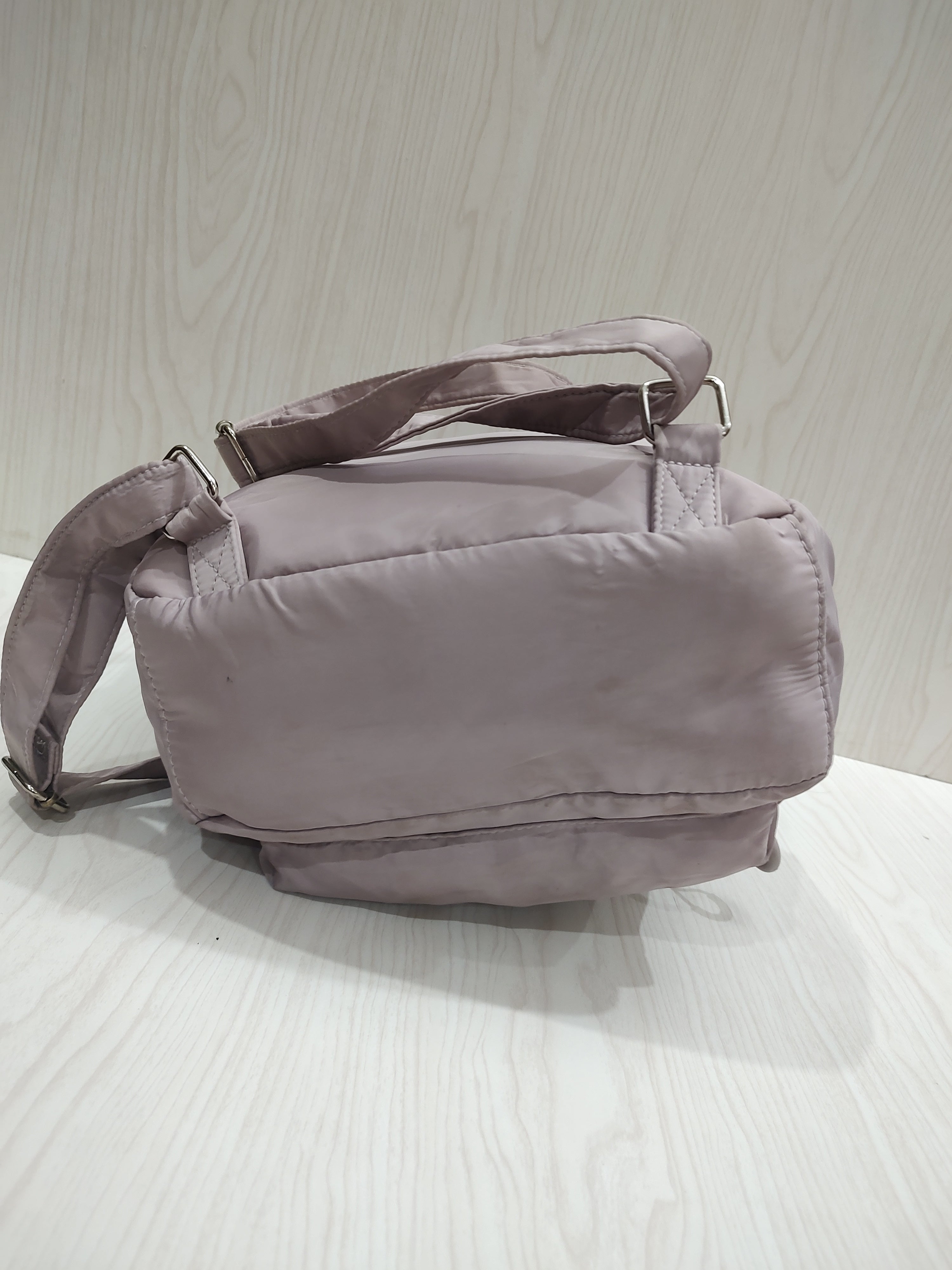 🎒 Pastel Mauve Puffer Utility Backpack