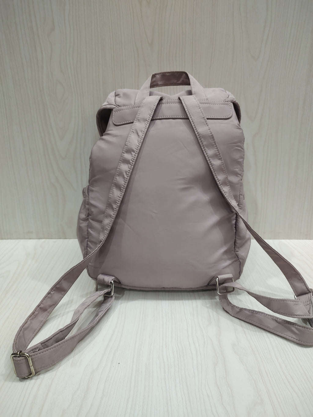 🎒 Pastel Mauve Puffer Utility Backpack