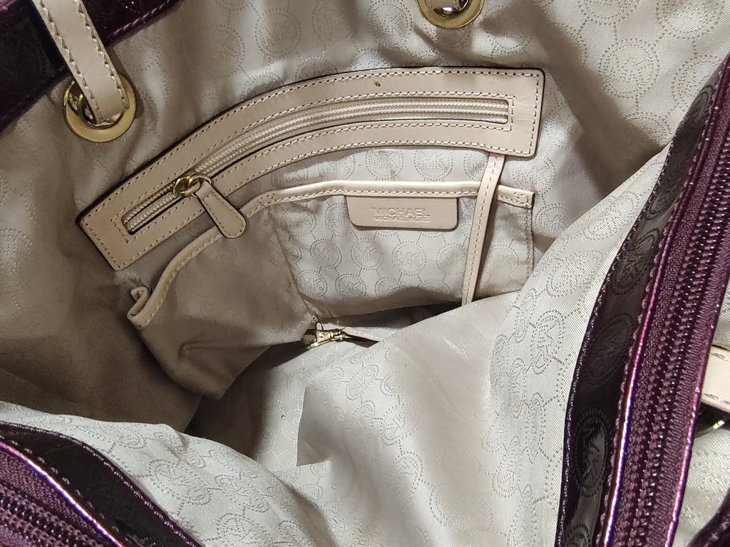 Luxury Glossy Monogram Tote Bag for Women – Premium Shoulder Handbag
