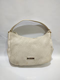 Cream Pleated Textured Hobo Bag with Tassel 🍦👜